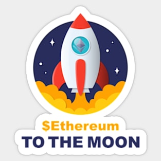 ETH hold to the moon Sticker